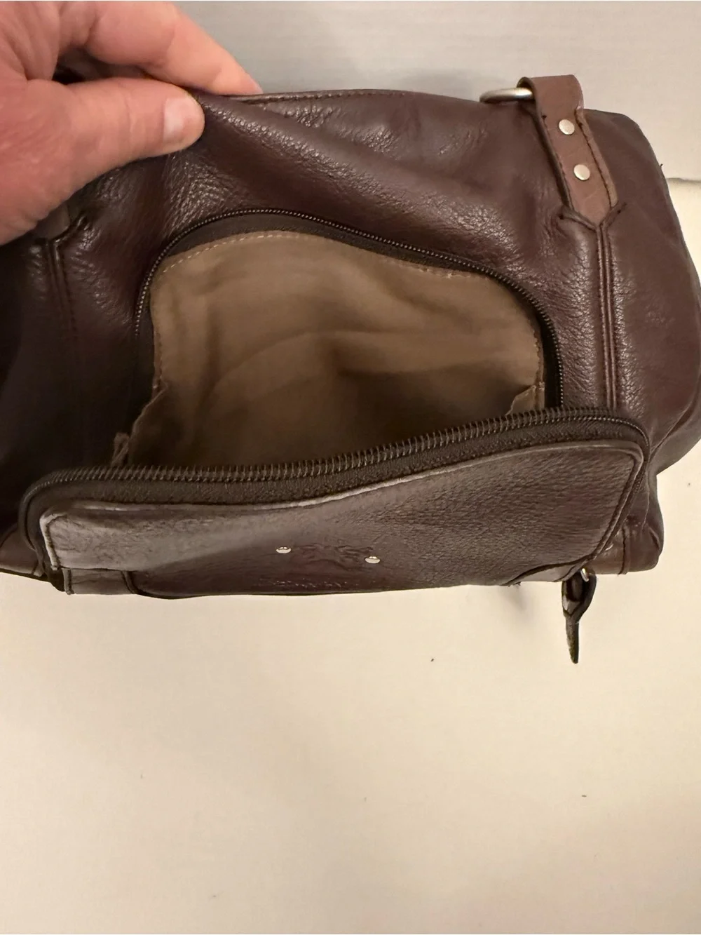 Brown Leather Shoulder Bag for Women